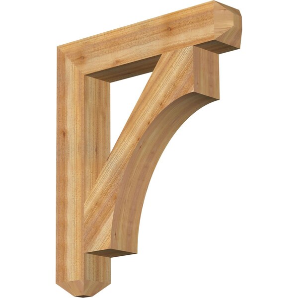 Ekena Millwork Westlake Craftsman Rough Sawn Bracket, Western Red Cedar, 6"W x 34"D x 40"H BKT06X34X40WTL04RWR - main